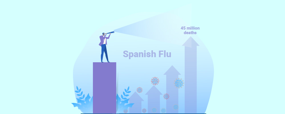 Spanish Flu Pandemic killing 45 million